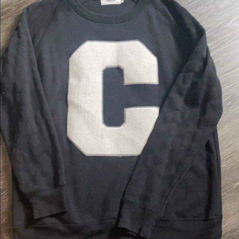 CHRLDR black quilted pullover sweatshirt